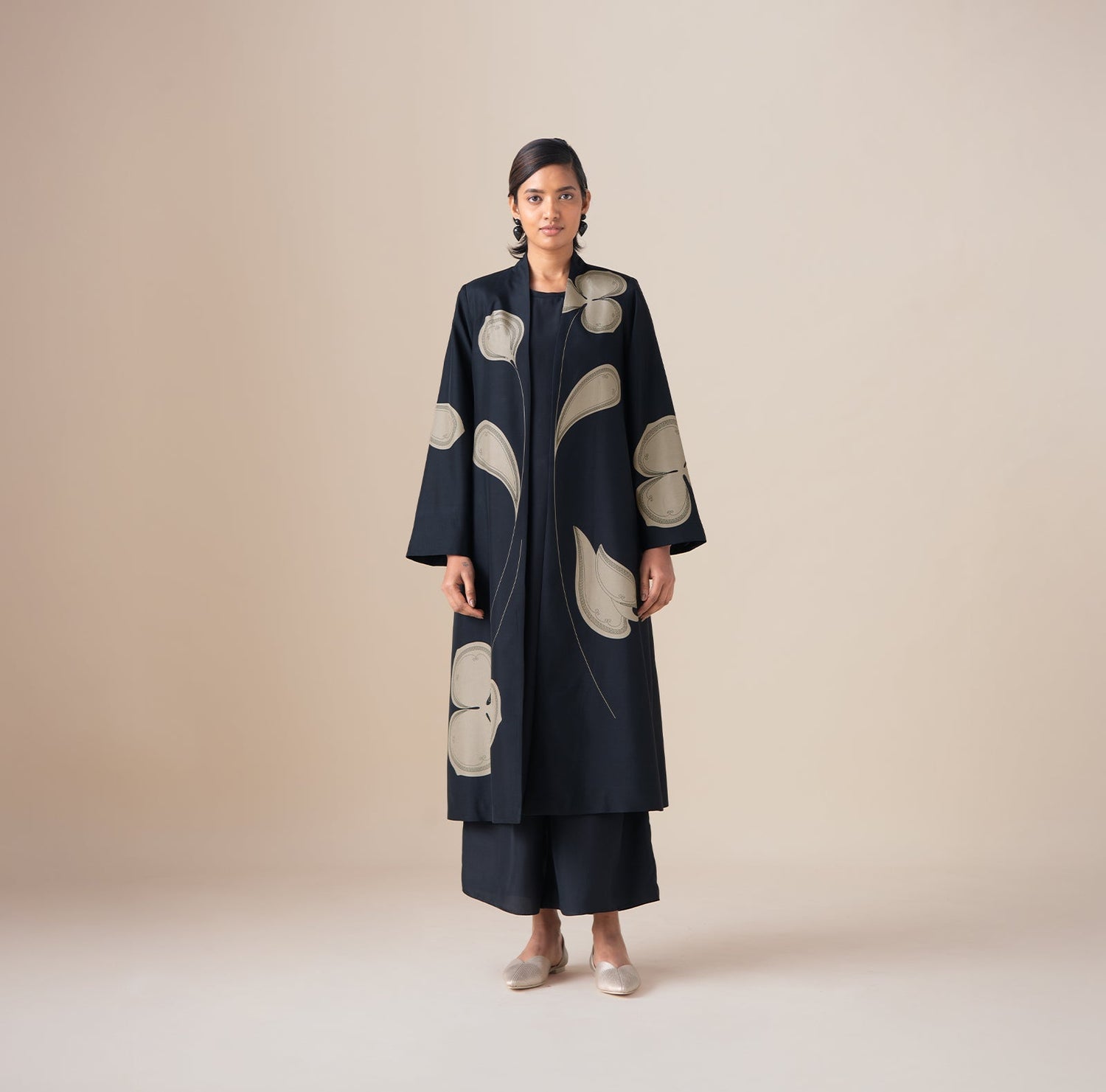  Habutai Mazira Jacket Set – Black