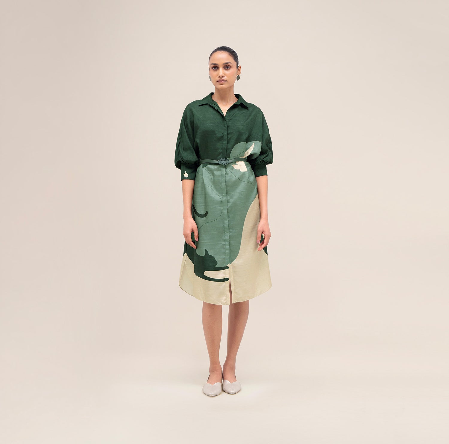  Silk Lina Dress – Green
