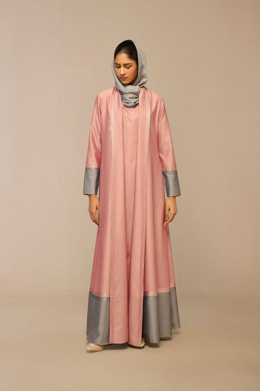 Chanderi Suhoor Jacket Set – Pink