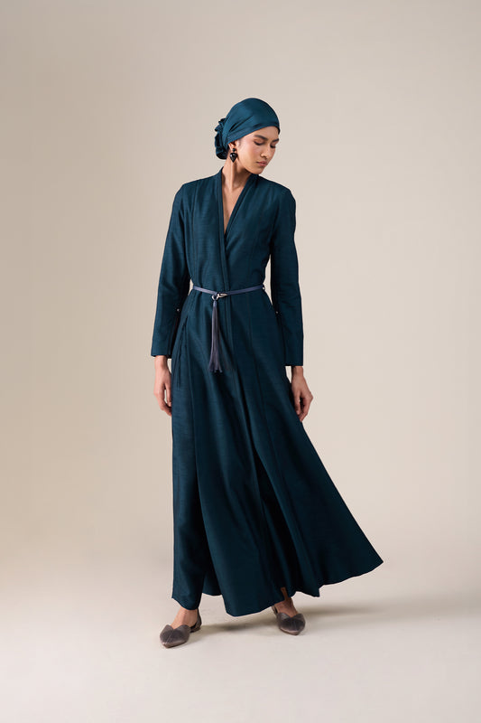 Silk Lev Jacket Set – Dark Smokey