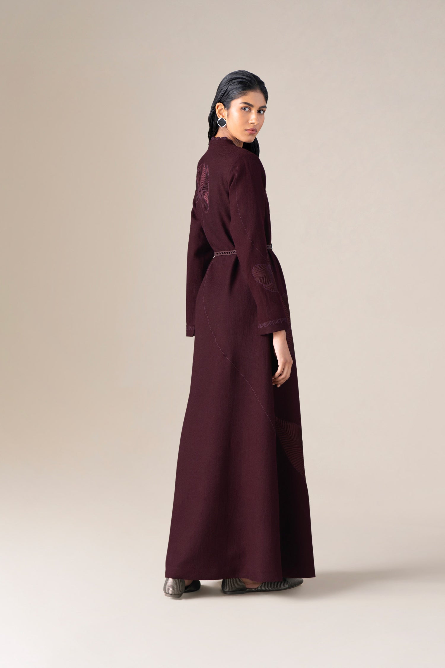  Wool Nahid Jacket Set – Red