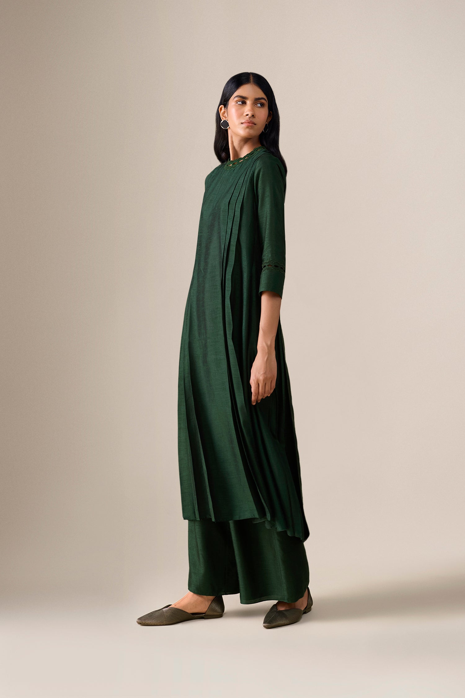  Silk Shiloh Kurta Set – Green
