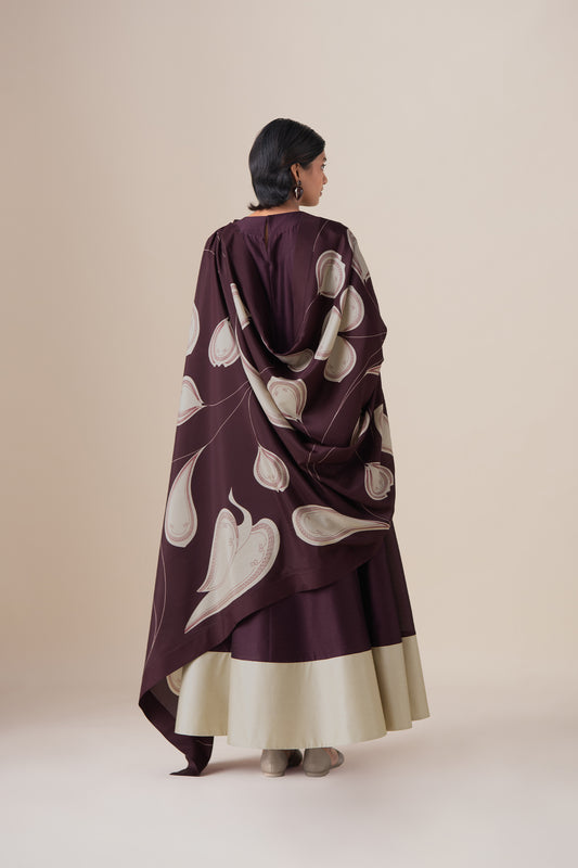 Chanderi Omira Kurta Set – Red