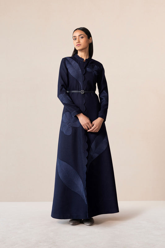 Wool Nahid Jacket Set – Blue