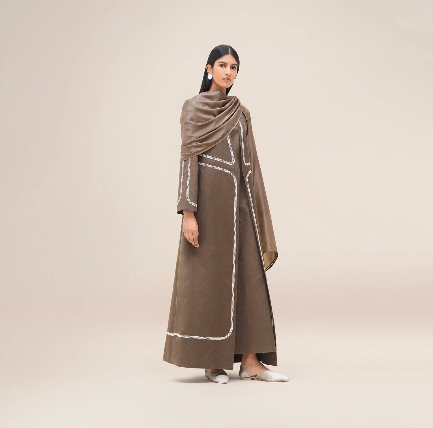  Silk Sultana Scarf – Brown