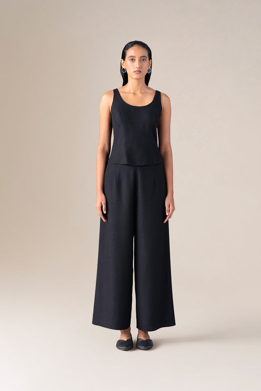 Wool Alba Palazzo – Black