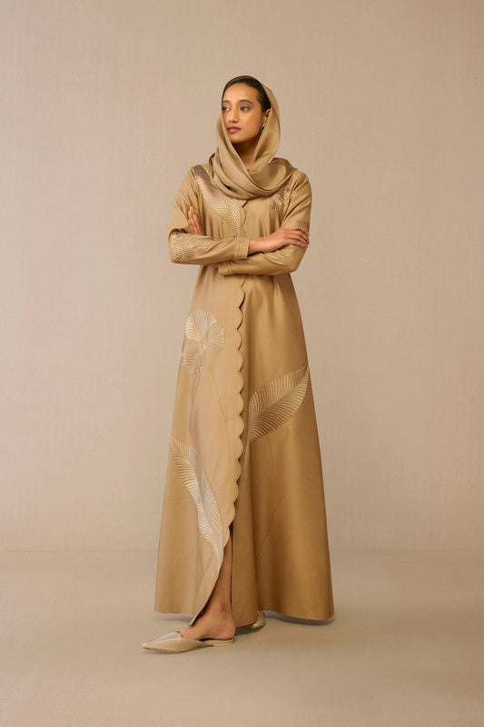 Chanderi Gul Jacket – Beige