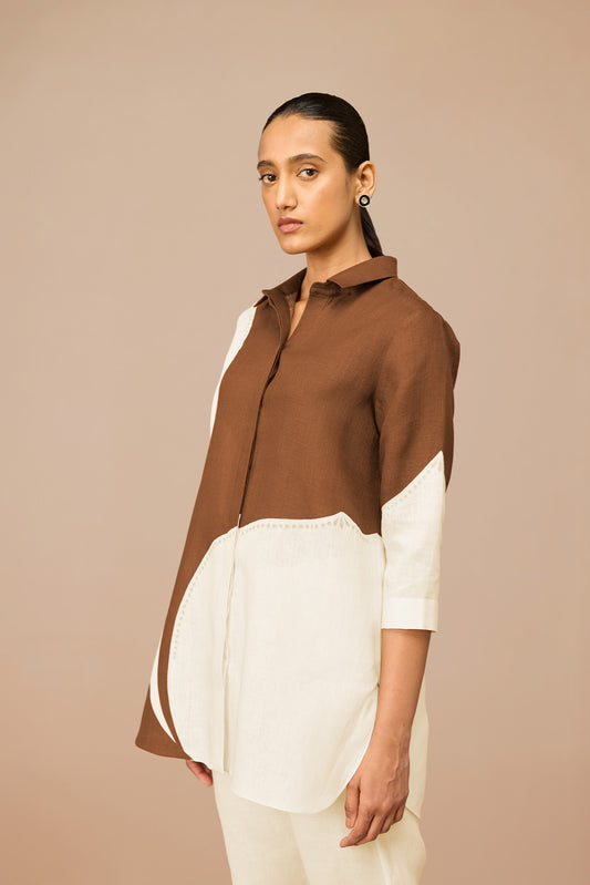 Linen Zelda Shirt – Brown