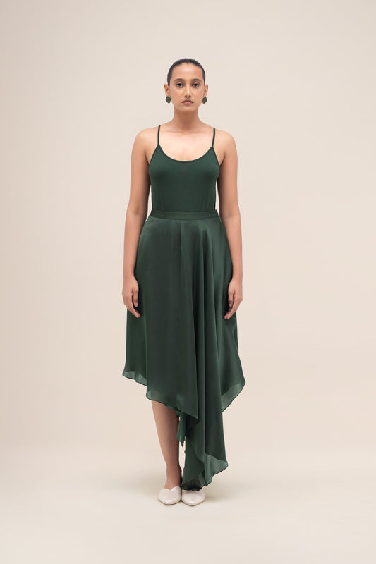 Organza Rysa Skirt – Green