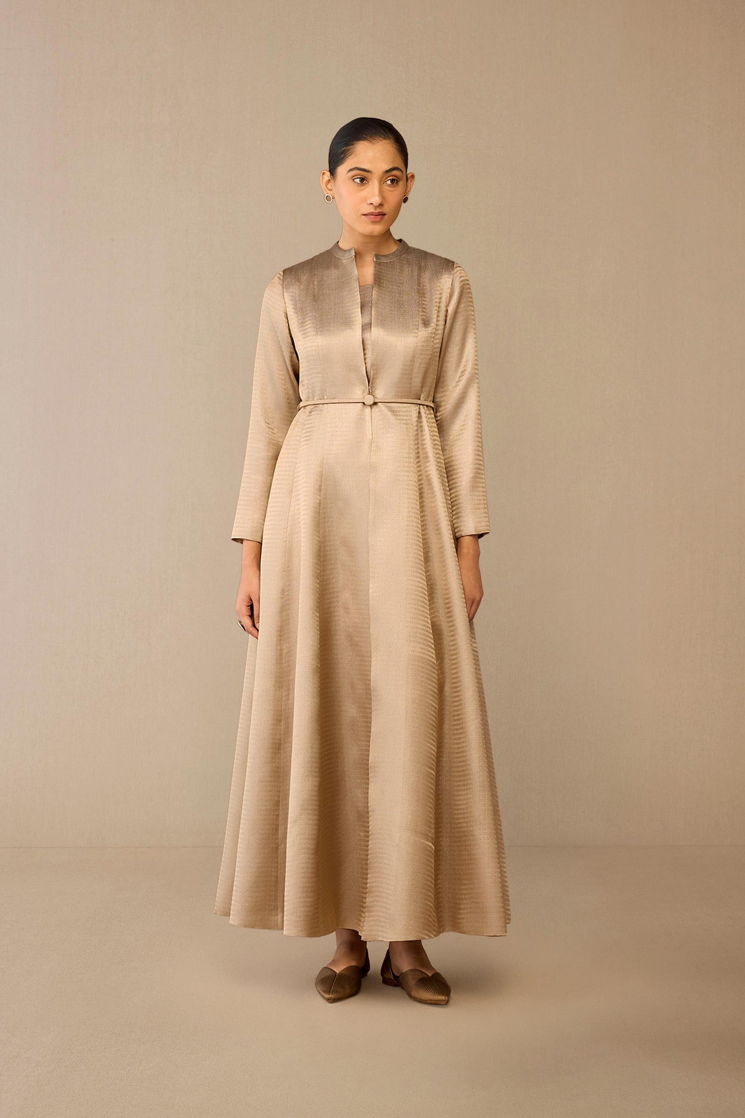  Brocade Fariha Jacket Set – Metallics