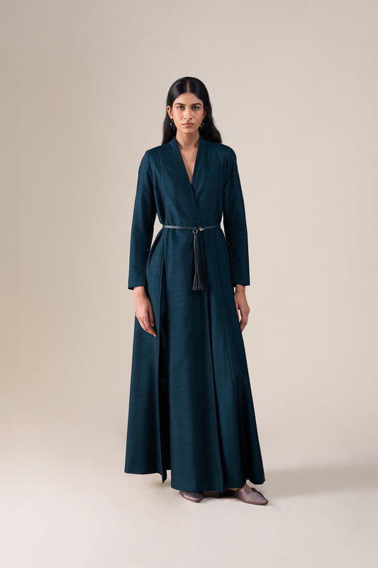 Silk Lev Jacket Set – Dark Smokey