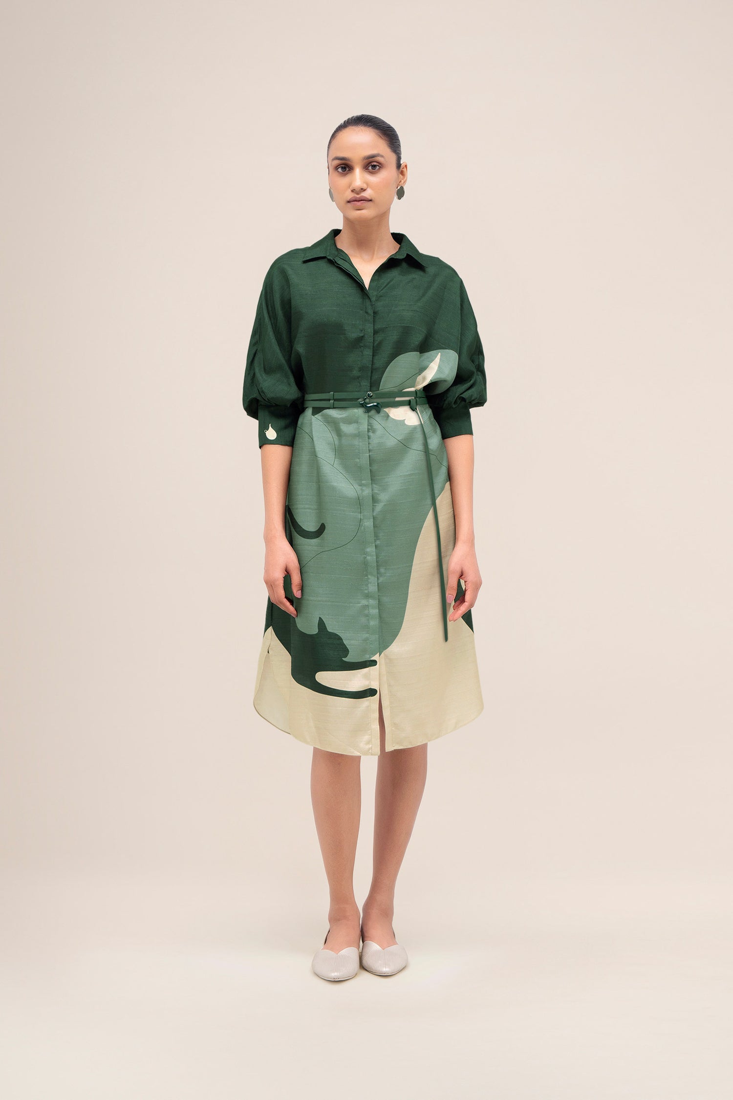  Silk Lina Dress – Green