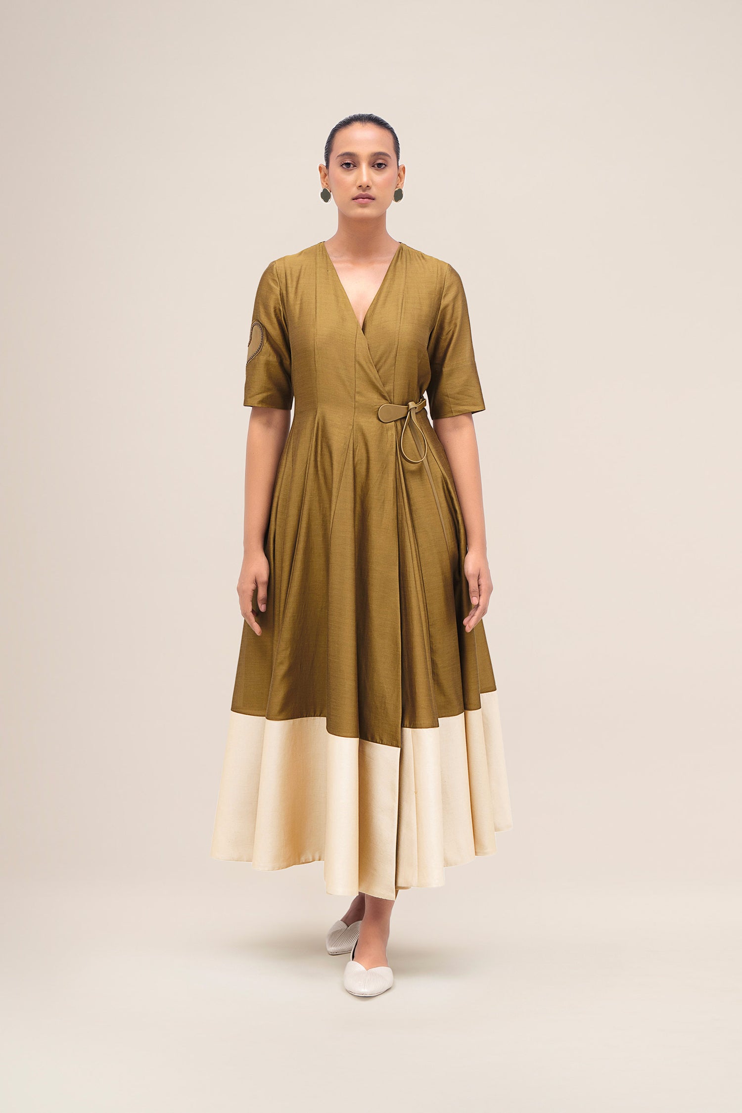  Chanderi Alizeh Dress – Green