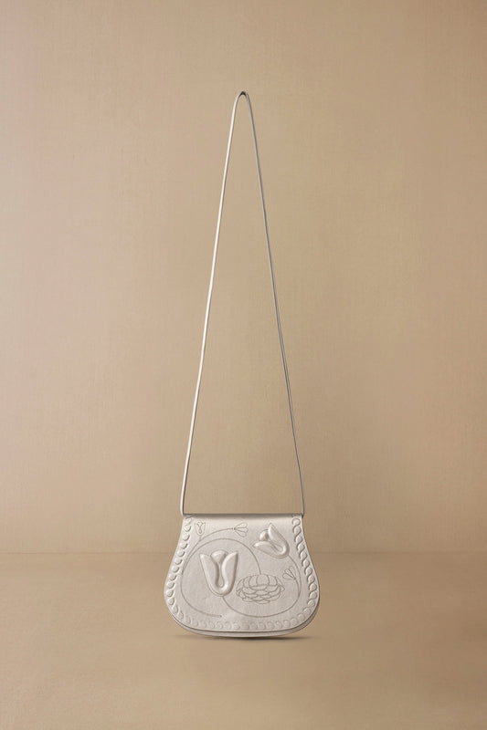 Faux Leather Alaida Sling Bag – Metallics