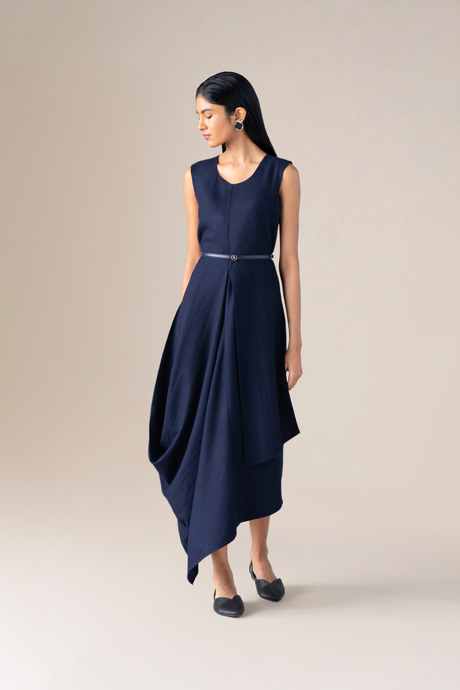  Wool Arzu Dress – Blue