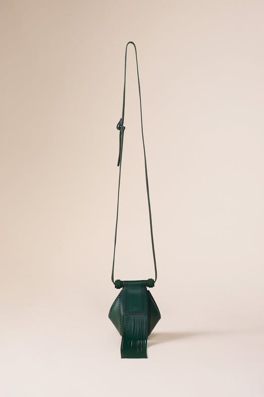  Faux Leather Zimri Bag – Green