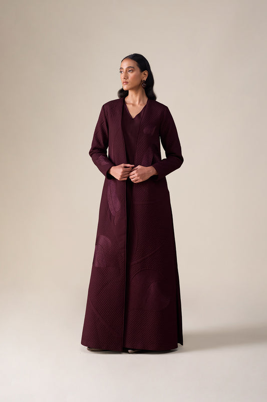 Silk Raziya Abaya Set – Red