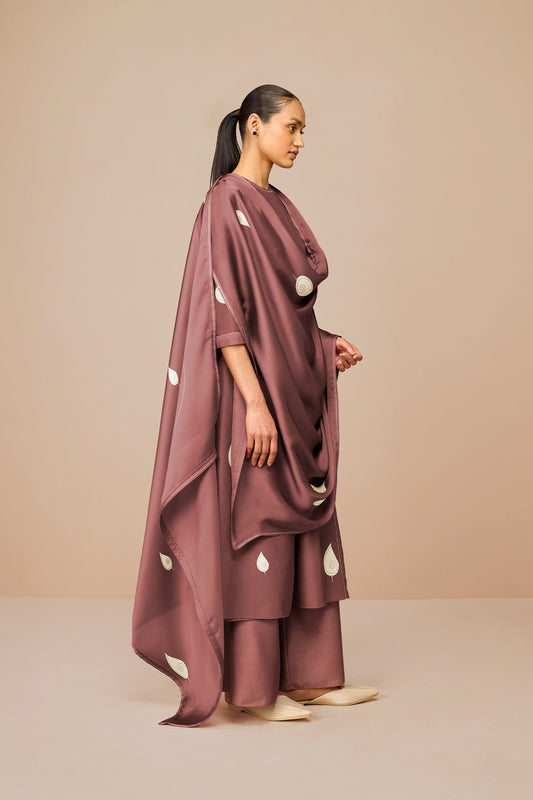 Chanderi Ophira Kurta Set – Red