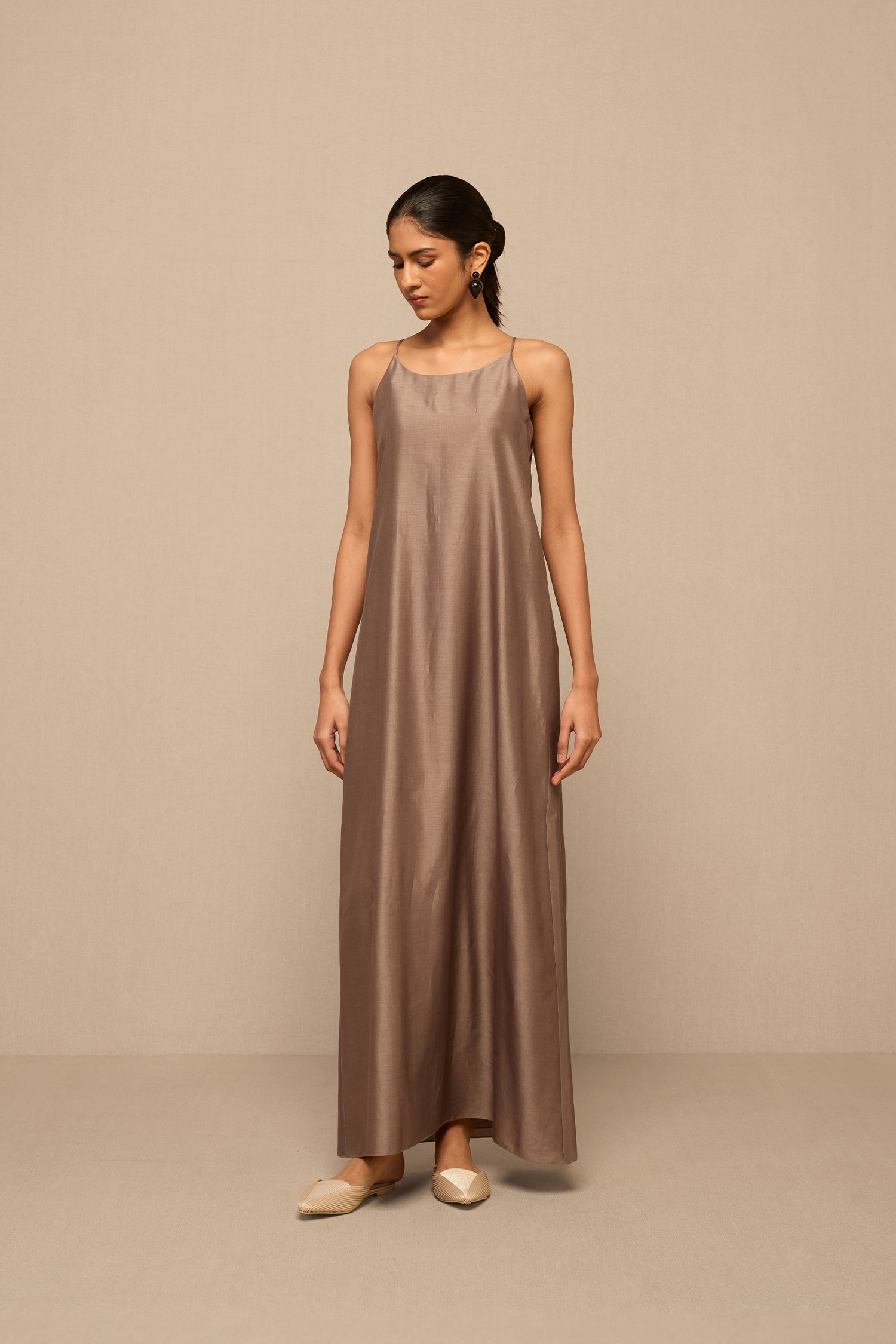  Chanderi Rubab Jacket Set – Grey