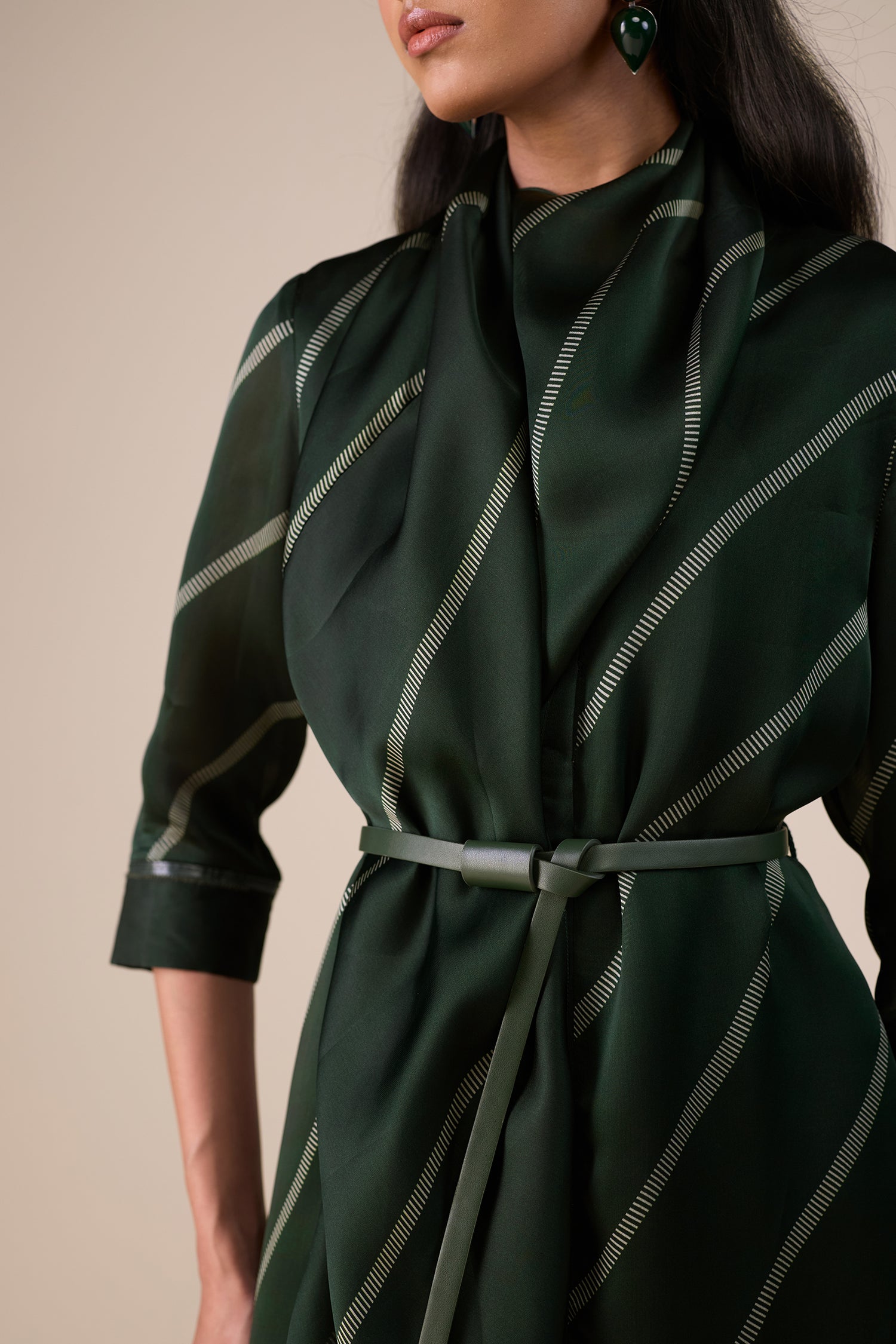   Organza Zeba Tunic Set – Green
