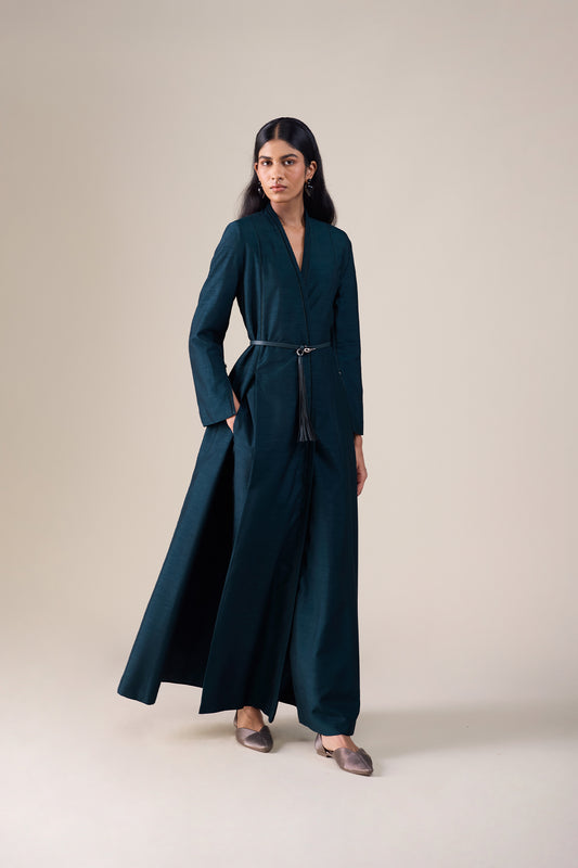 Silk Lev Jacket Set – Dark Smokey