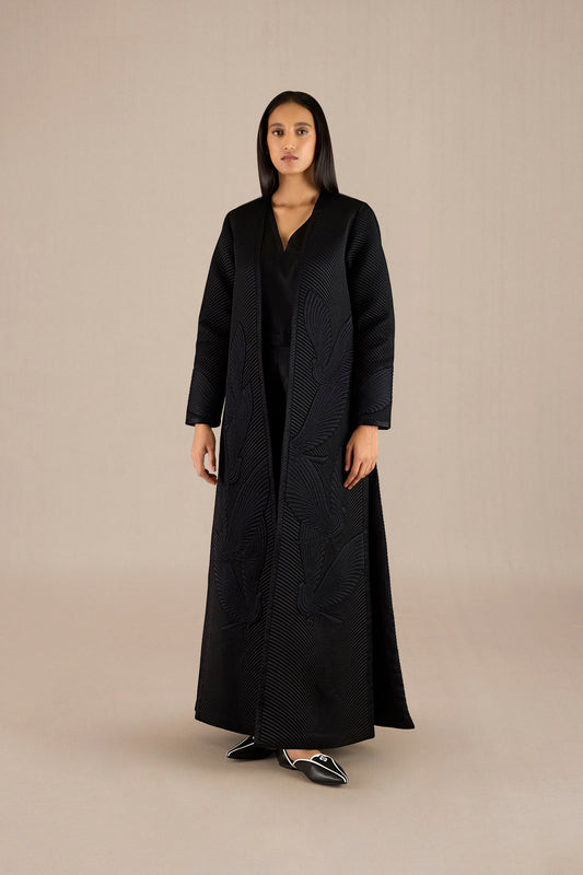 Silk Nia Jacket Set – Black