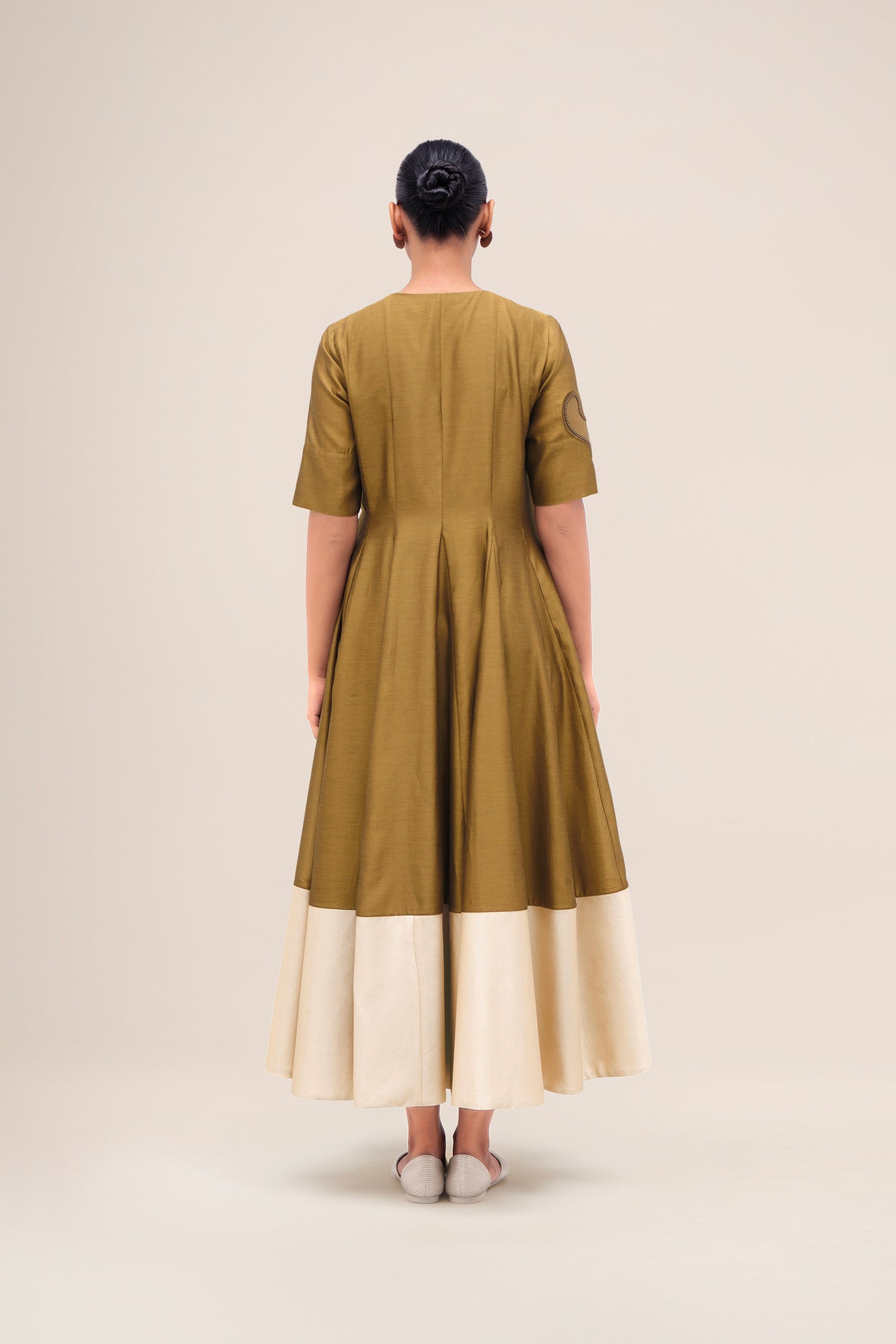 Chanderi Alizeh Dress – Green