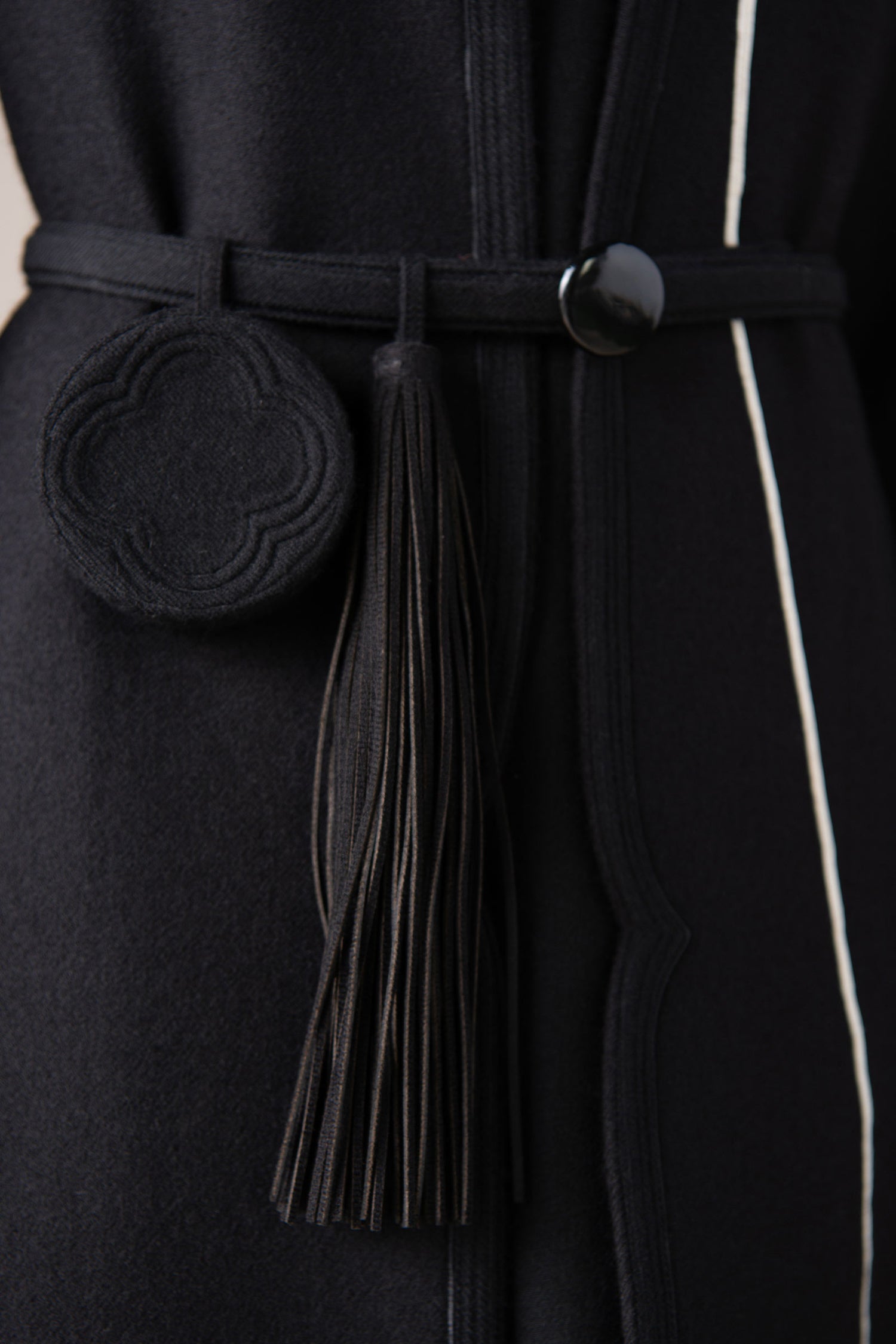  Faux Leather Beira Belt – Black