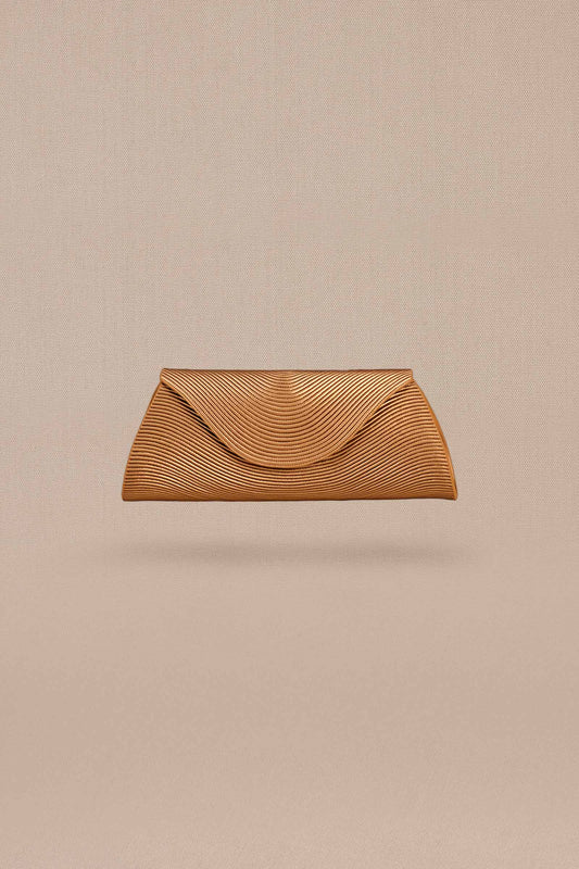 Faux Lether Ida Clutch – Metallics