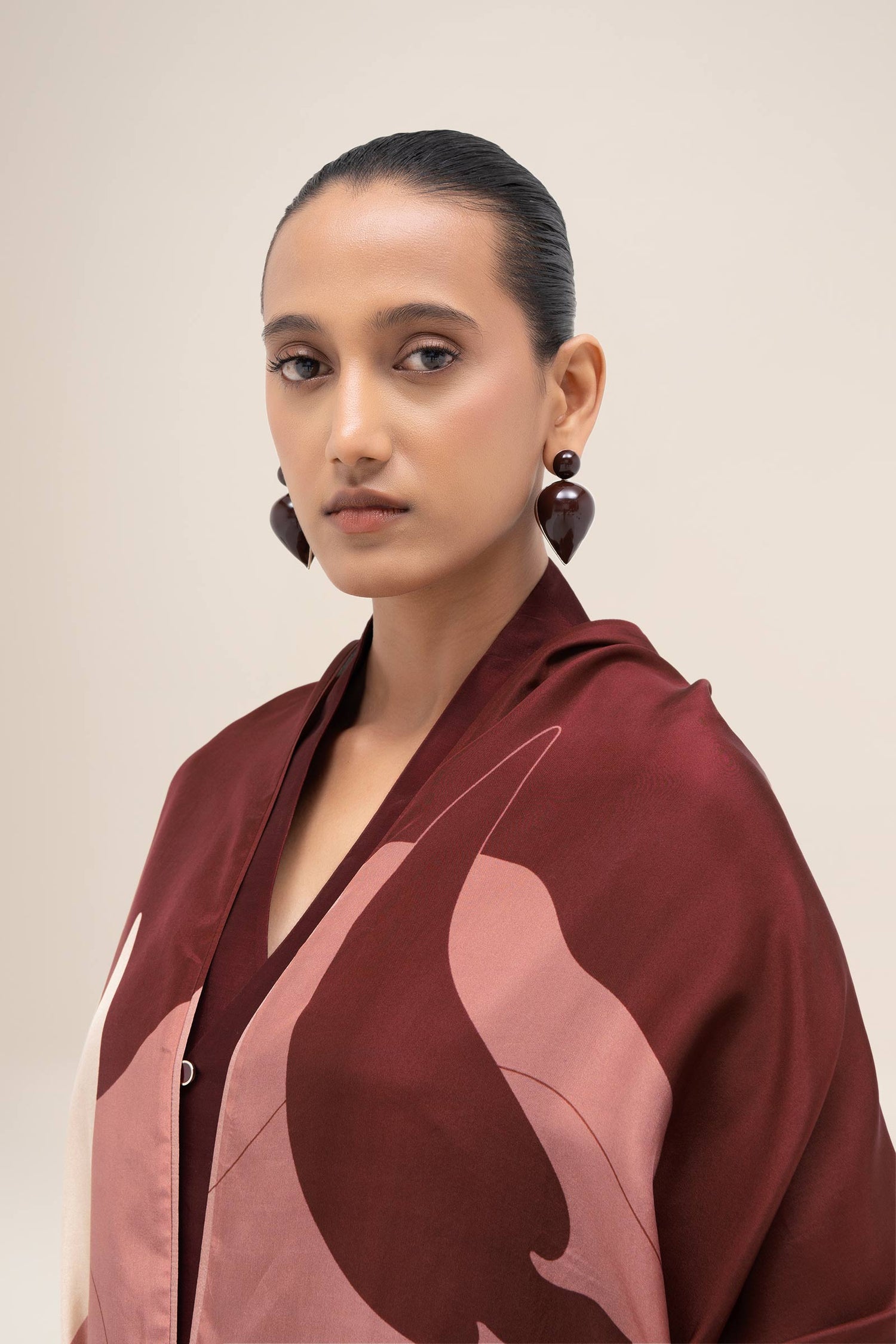  Silk Nazr Scarf – Red