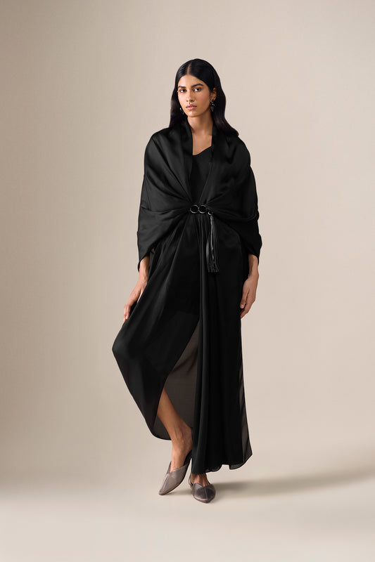 Organza Ekiya Saree – Black