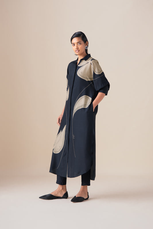 Habutai Kaia Tunic Set – Black