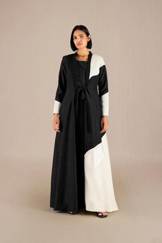 Silk Saanjh Jacket – Black