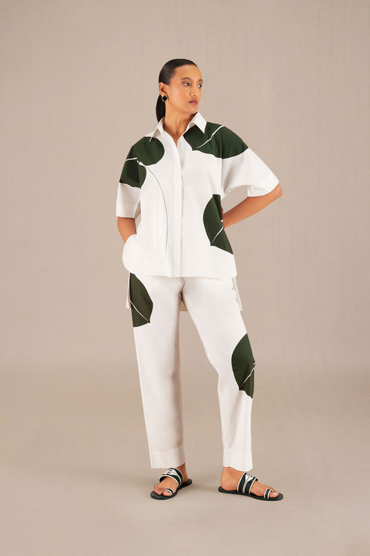 Cotton Afar Shirt Co-Ord Set – Ivory