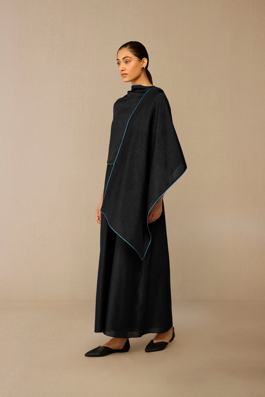 Silk Sarang Scarf – Black