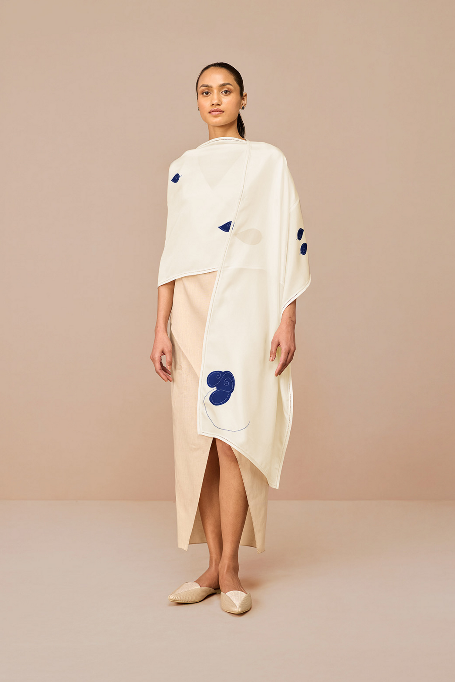  Silk Xena Scarf – Ivory