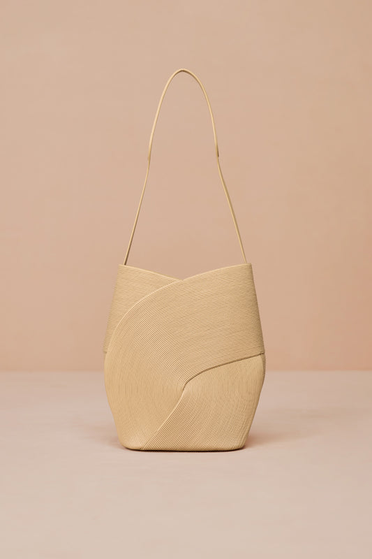 Faux Leather Ilian Shoulder Bag – Beige