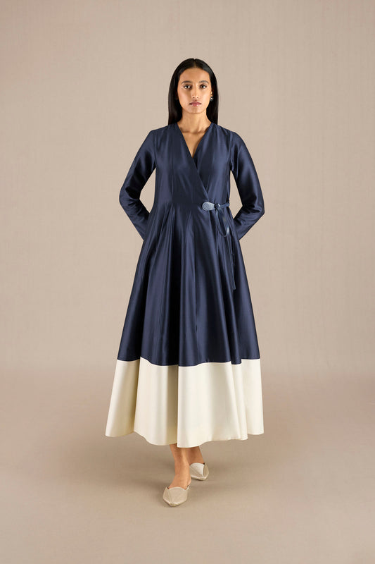 Chanderi Alizeh Dress – Blue