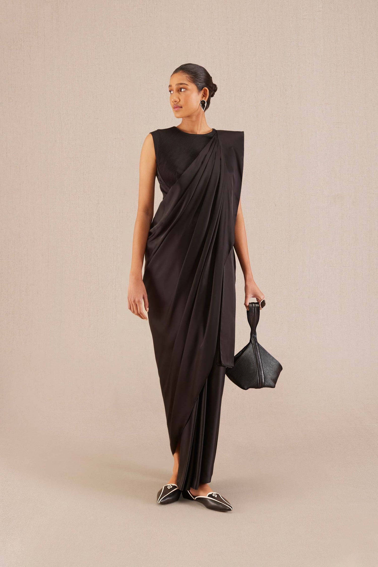 Ila Saree - Black 