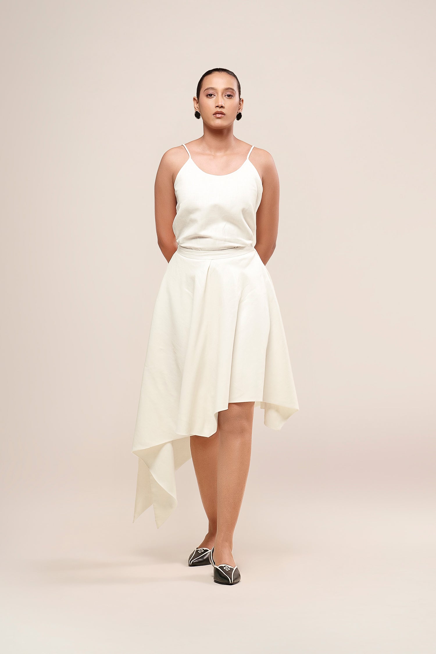  Linen Noa Skirt – Ivory