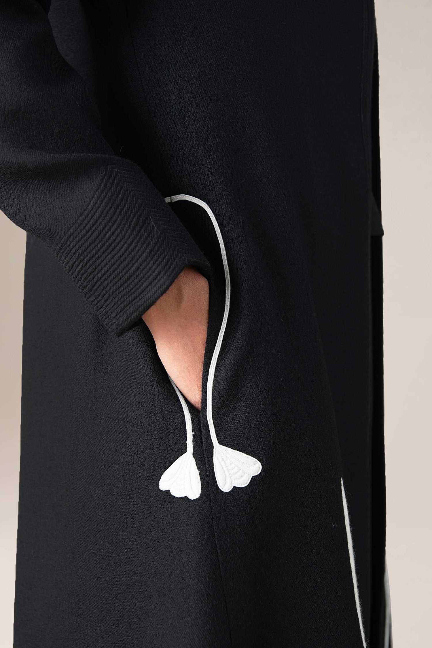  Wool Zahir Jacket Set – Black