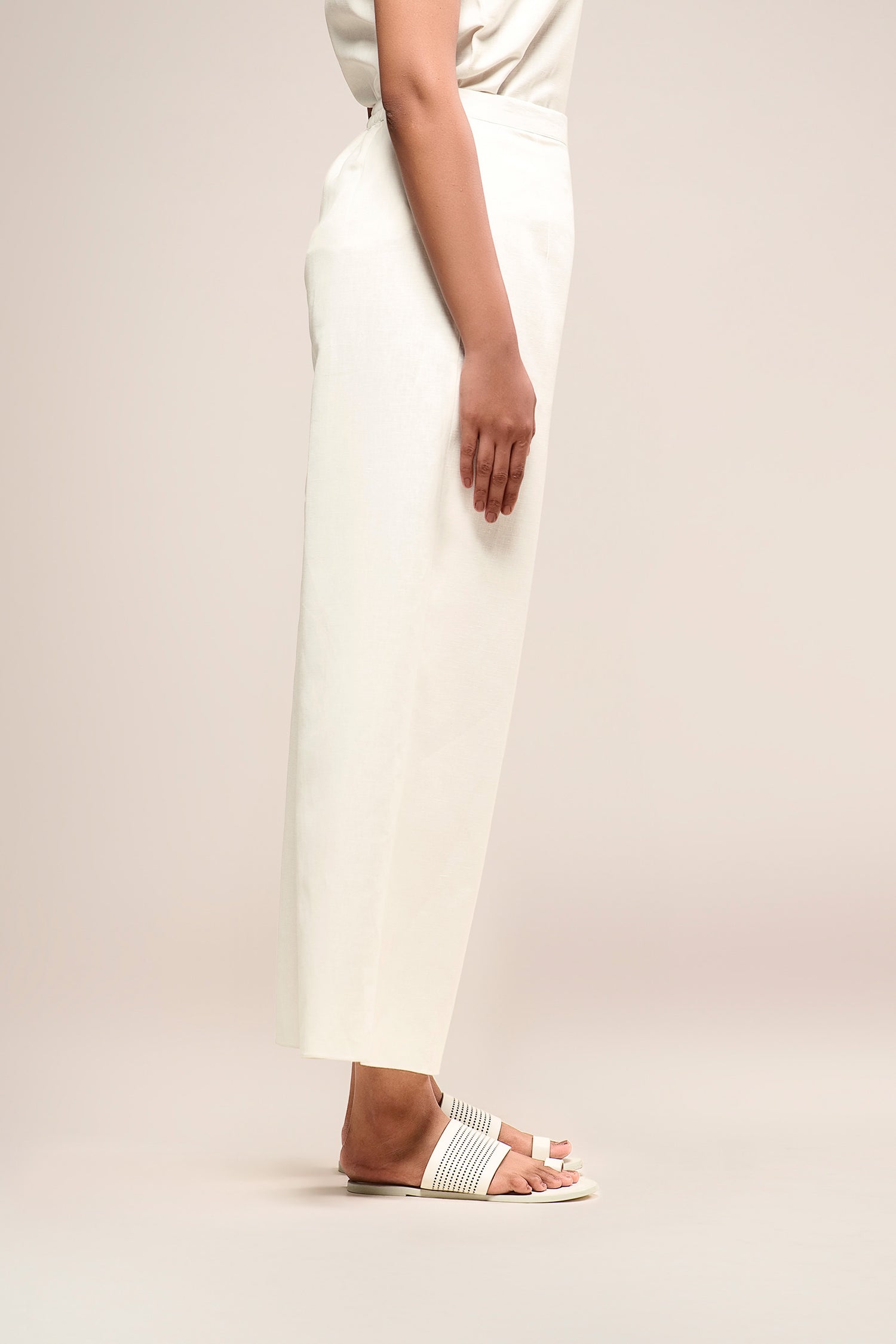  Linen Izna Pants – Ivory