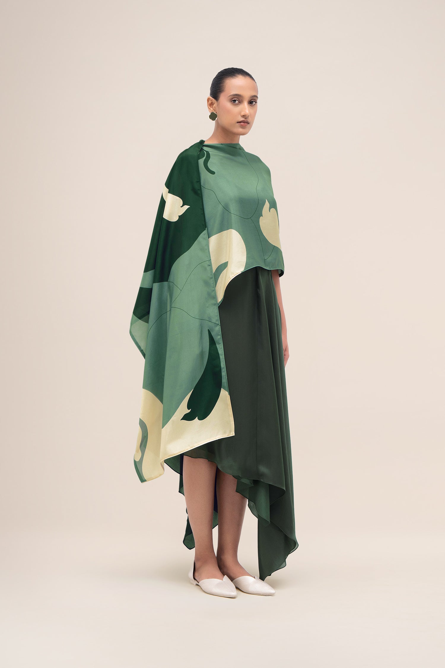  Silk Nazr Scarf – Green