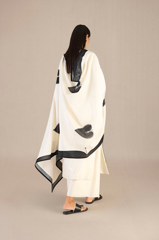 Chanderi Emma Kurta Set – Ivory