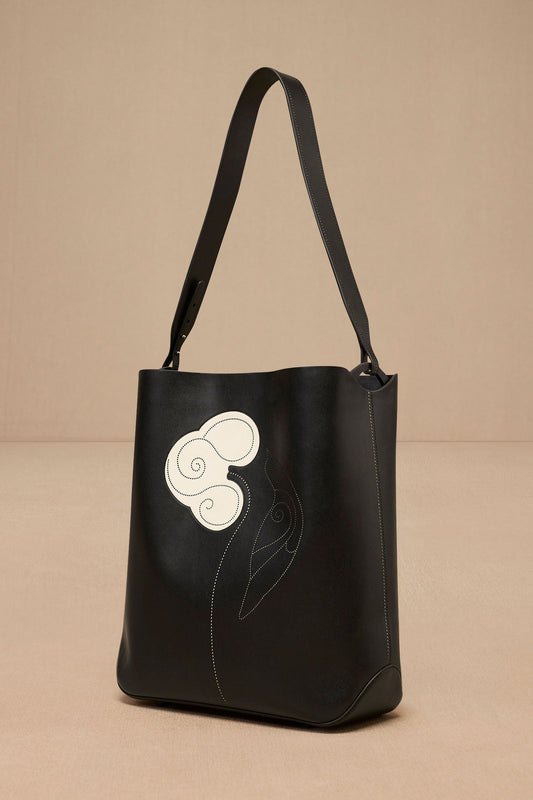 Faux Lether Dilchaspi Shoulder Bag – Black