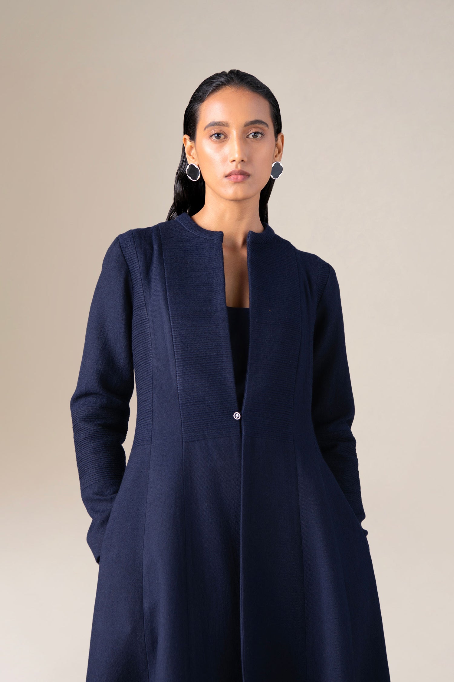  Wool Maha Jacket Set – Purple