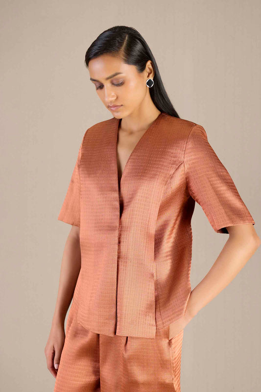 Brocade Zoe Jacket Set – Metallics