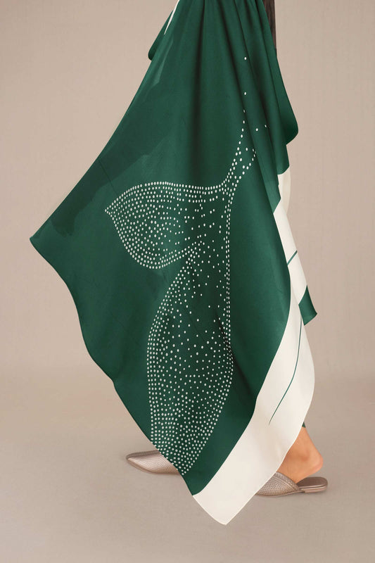 Azmi Kurta set - Emerald