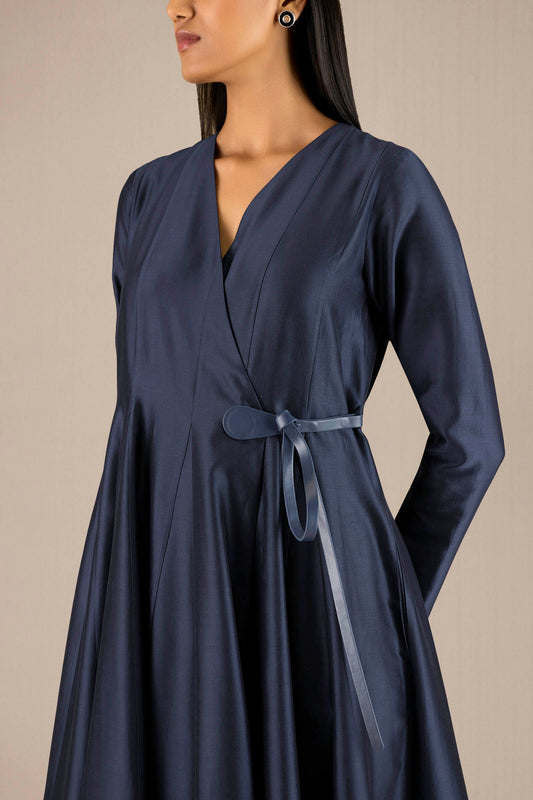 Chanderi Alizeh Dress – Blue
