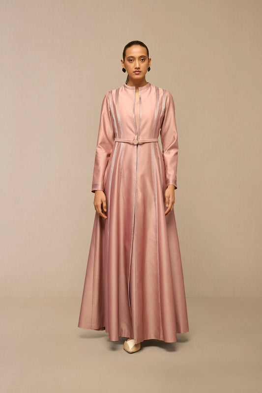 Chanderi Rubab Jacket Set – Pink